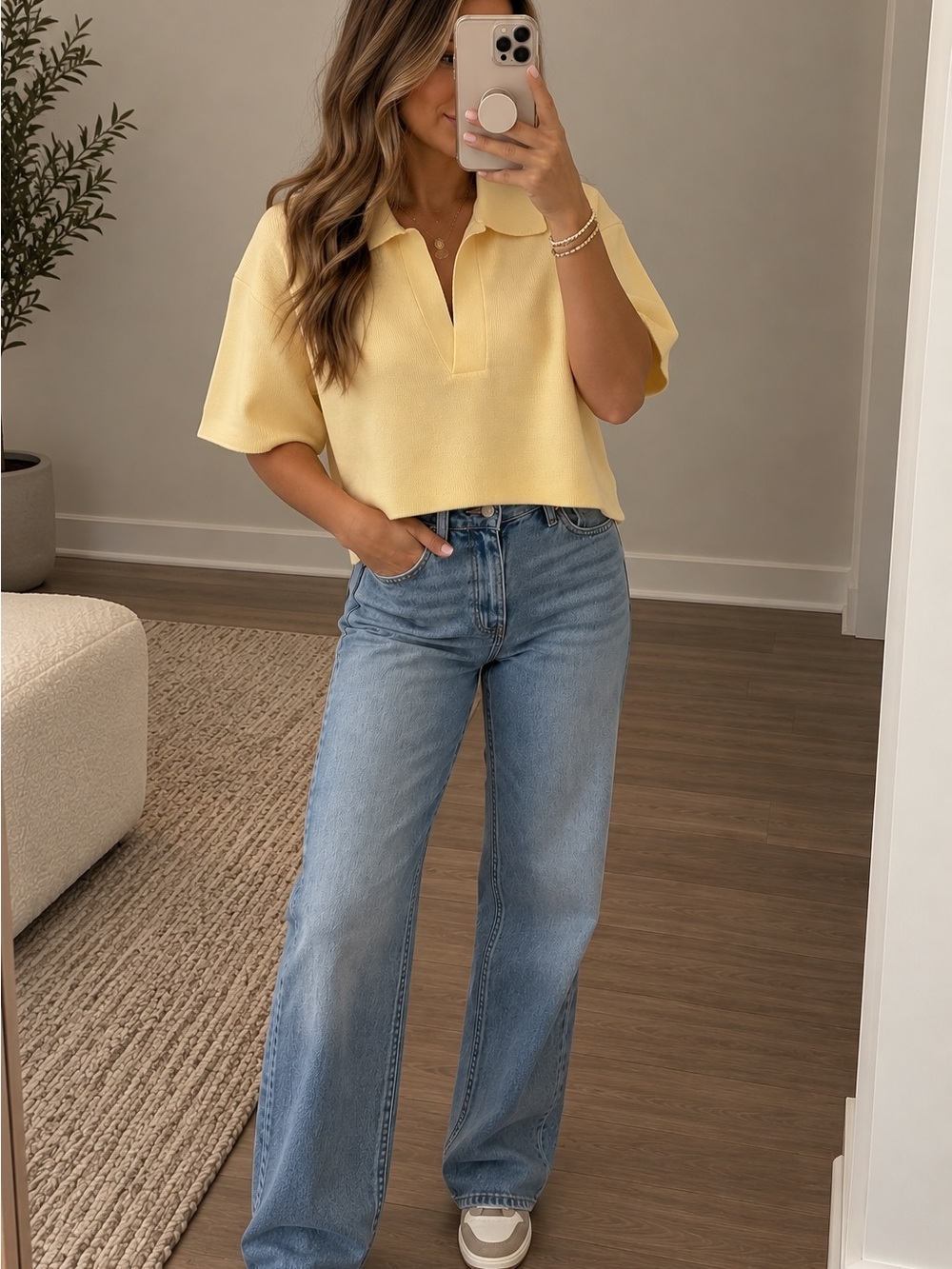 Cropped Polo Sweater - NWT
